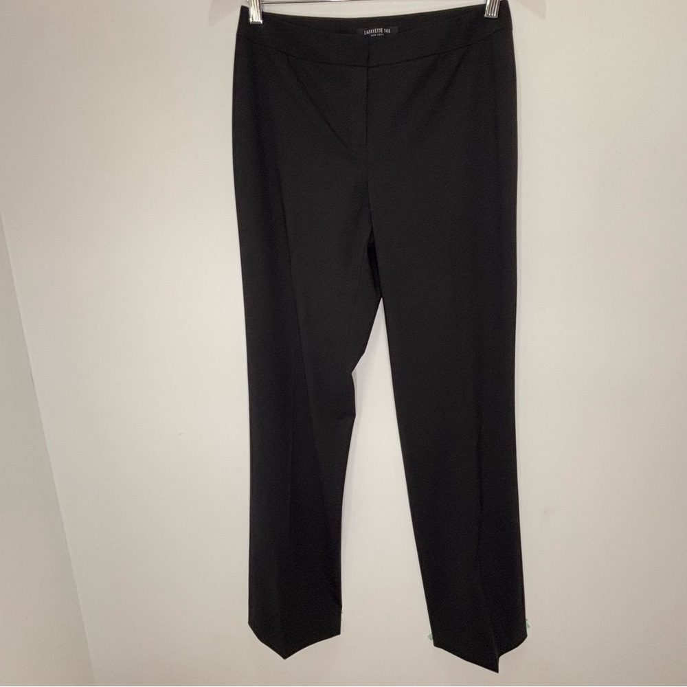 Lafayette 148 Barrow Women's Black Dress Pants Size 4 Career Preppy Classic *a30